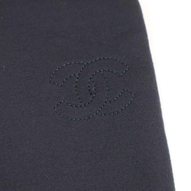 Chanel 2015 Coco Mark Stitch Bonding Jersey Pants P52118k06756 Aw003 Navy 38