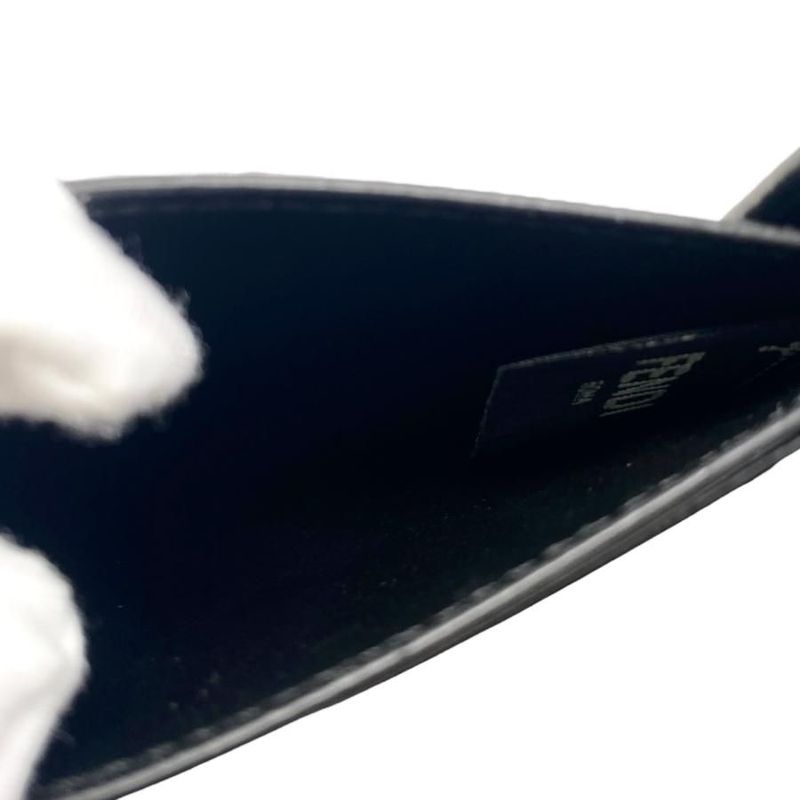 Fendi Card Case Flip Case 7m0312 Aglp F0l6b Ff Logo Asphalt Black Gray Silver