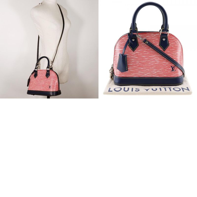 Louis Vuitton Alma BB Epi - Denim 2WAY Shoulder M54548 Epi Leather Red/navy