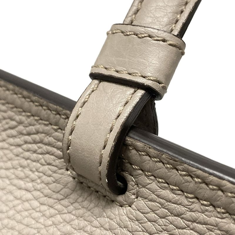 Gucci Handbag Bamboo Daily 370831 Grey Leather