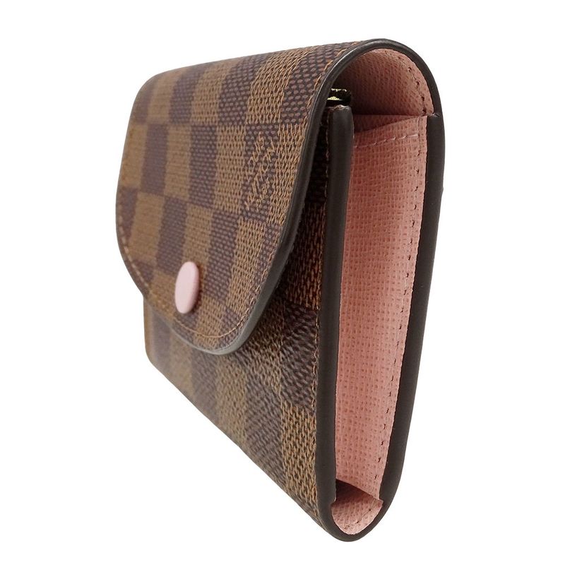Louis Vuitton Wallet Ladies Brand Coin Case Damier Canvas Portmonnaie Rosalie