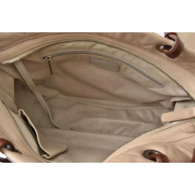 Chanel Tote Shoulder Bag 2-way Coco Mark Beige Brown