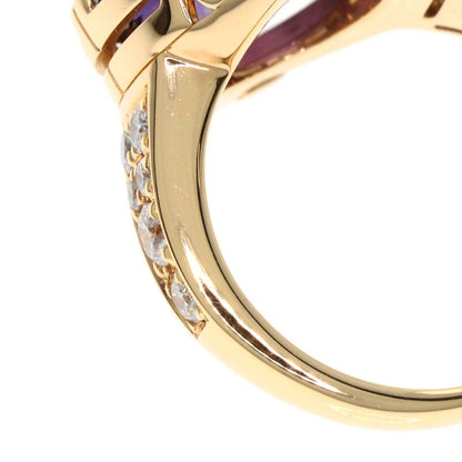 Bvlgari Bulgari Parentesi Cocktail Amethyst Diamond Ring And Ring 18K Pink Gold