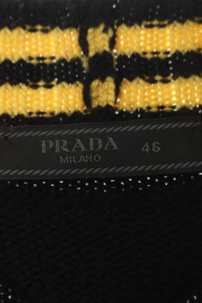 Prada Umg359 Cashmere Blend Cardigan With Patches Men's 46