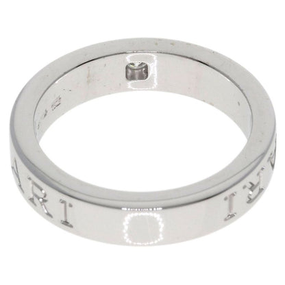 Bvlgari Bulgari Double Logo 1P Diamond Ring And Ring 18K White Gold Ladies