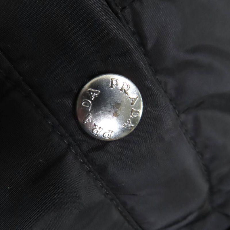 Prada 2020 29y510 With Triangle Logo Plate And Collar Lamb Fur Short Length