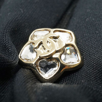 Chanel Abg272 Coco Mark Flower Earrings Star Pair I25B Earrings Gold