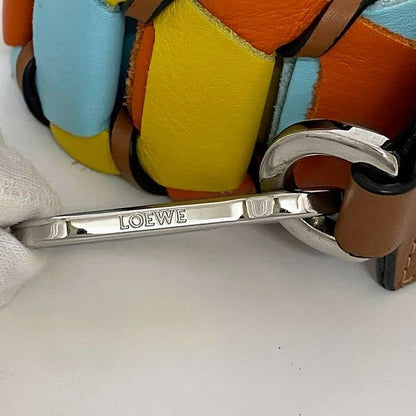 Loewe Shoulder Strap Ec22874 Brown Yellow Orange