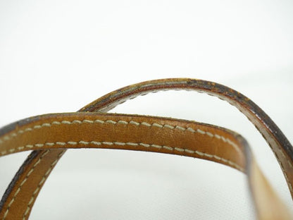 Authentic Christian DIOR Trotter Handbag Canvas Beige Trotter Bag Pre-owned