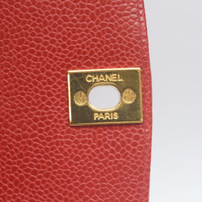Chanel 2nd Unit Caviar Skin Red Diana 25 Chain Shoulder Bag Shoulder Bag Red