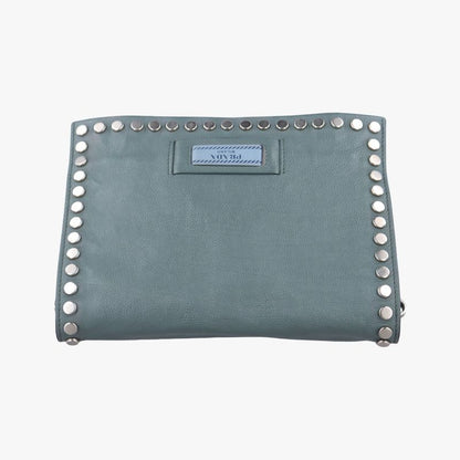 Prada Etiquette Greyish Green Leather 1bd082180/h