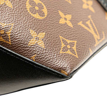 Louis Vuitton Monogram Macassar Weekend Tote PM M45734 Brown Black PVC Leather