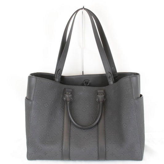 Louis Vuitton Sac Pla 24H M21865 Tote Bag Taurillon Monogram Black Luxury