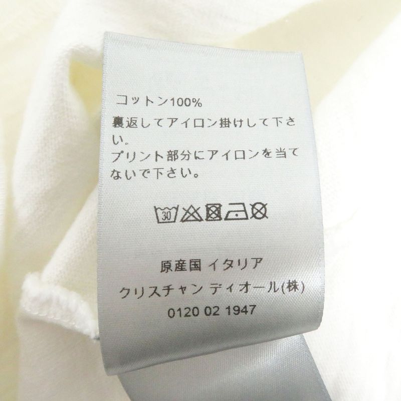 DIOR Homme 23AW 393j696a0849 Slub Cotton Crew Neck Short Sleeve T-shirt With