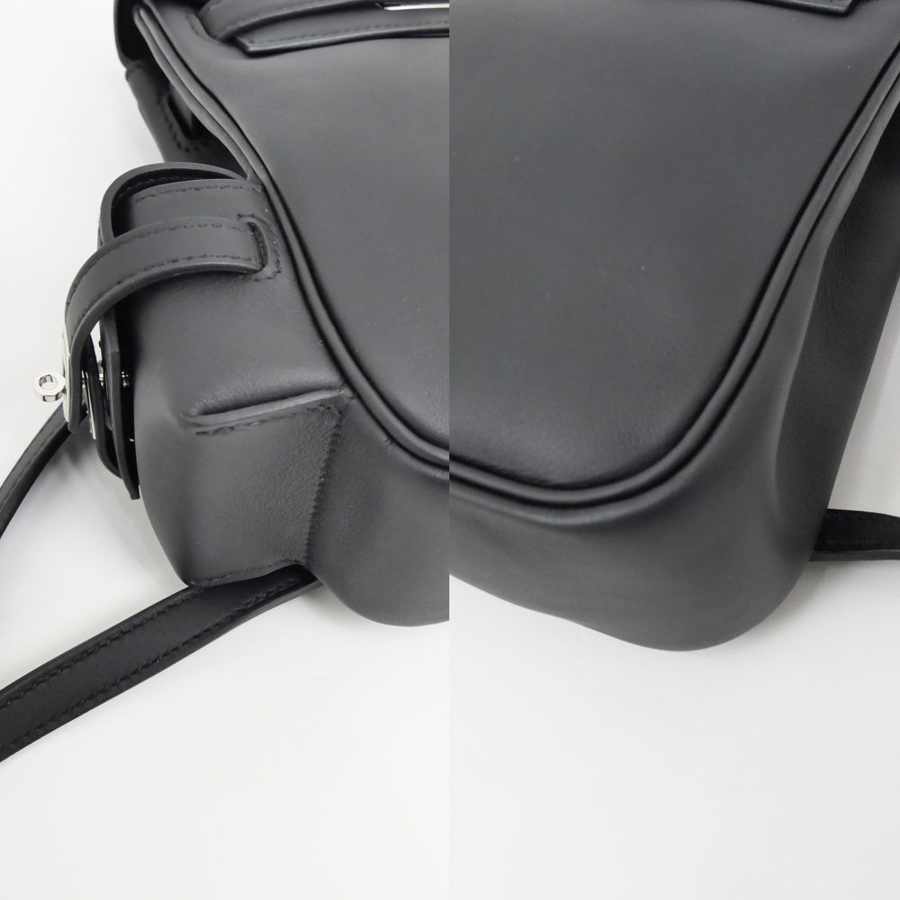 Hermes Hermes Kelly Jump Mini Black Silver Hardware Swift Backpack