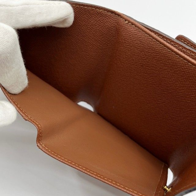 Louis Vuitton Trifold Wallet Monogram Portomonebier Cult Credit M61652 Brown