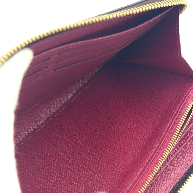 Louis Vuitton Zippy Wallet Monogram Fuchsia PVC Pink Purple And Brown Round