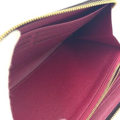 Louis Vuitton Zippy Wallet Monogram Fuchsia PVC Pink Purple And Brown Round