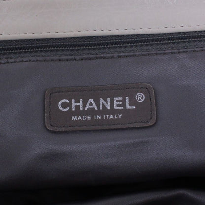 Chanel 255 Chain Handbag Lambskin White Handbag Silver