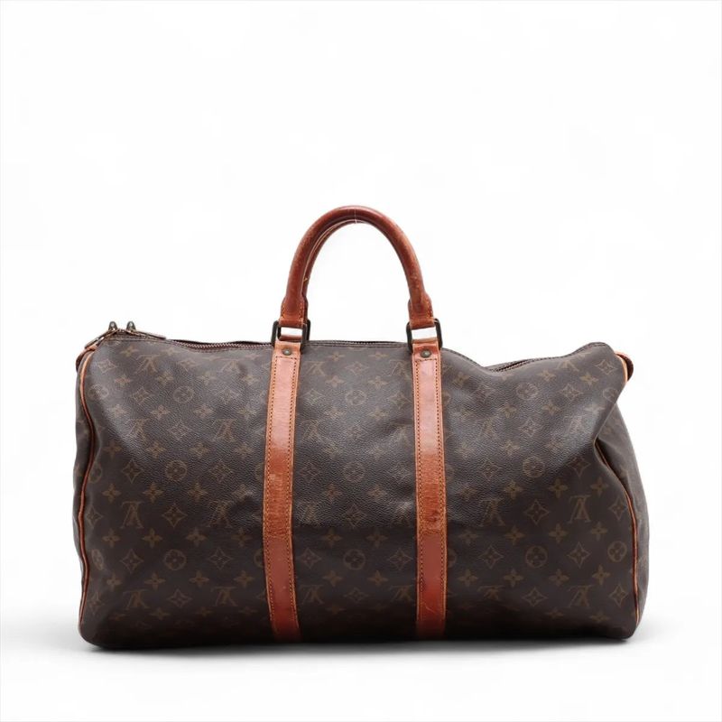 Louis Vuitton Monogram Keepall 50 M41426 Leather Boston Bag Business Travel