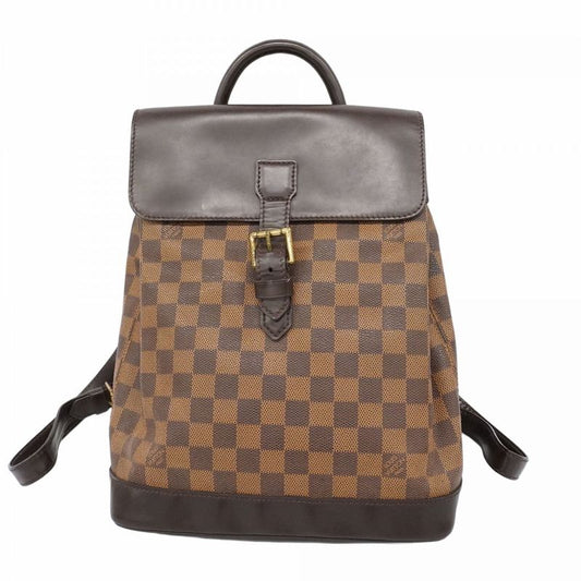 Louis Vuitton Backpack Daypack Damier Soho N5113 Ebene Womens