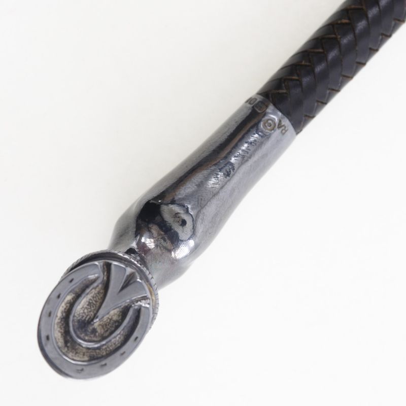 Hermes Whip Horseshoe Leather And Metal Brown _ Miscellaneous