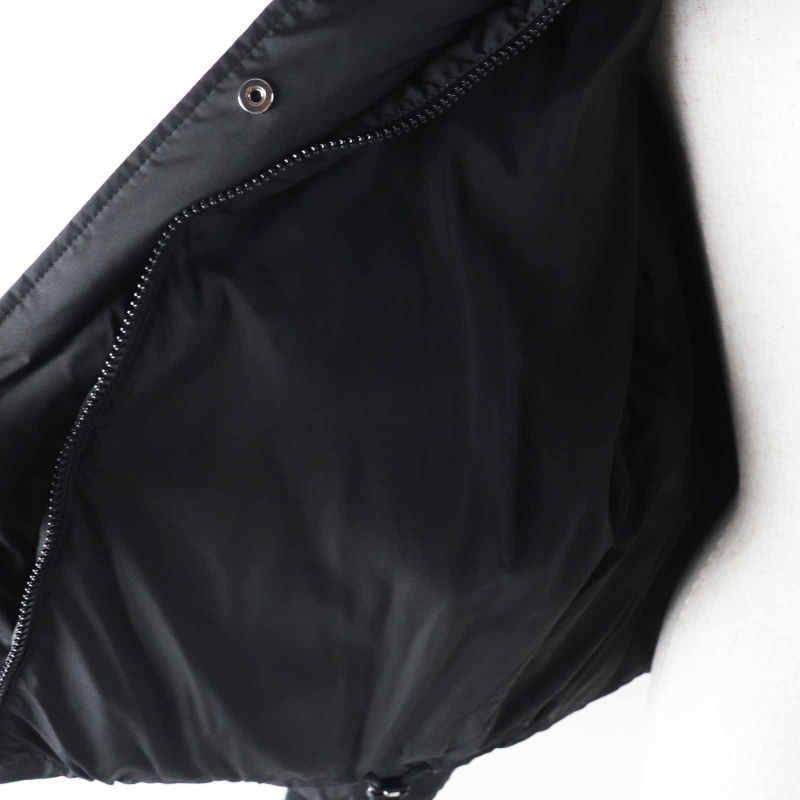 Hermes 2024 4h0178dr Crudo Cell Patch Hooded Down Jacket Black 34 With Hangers