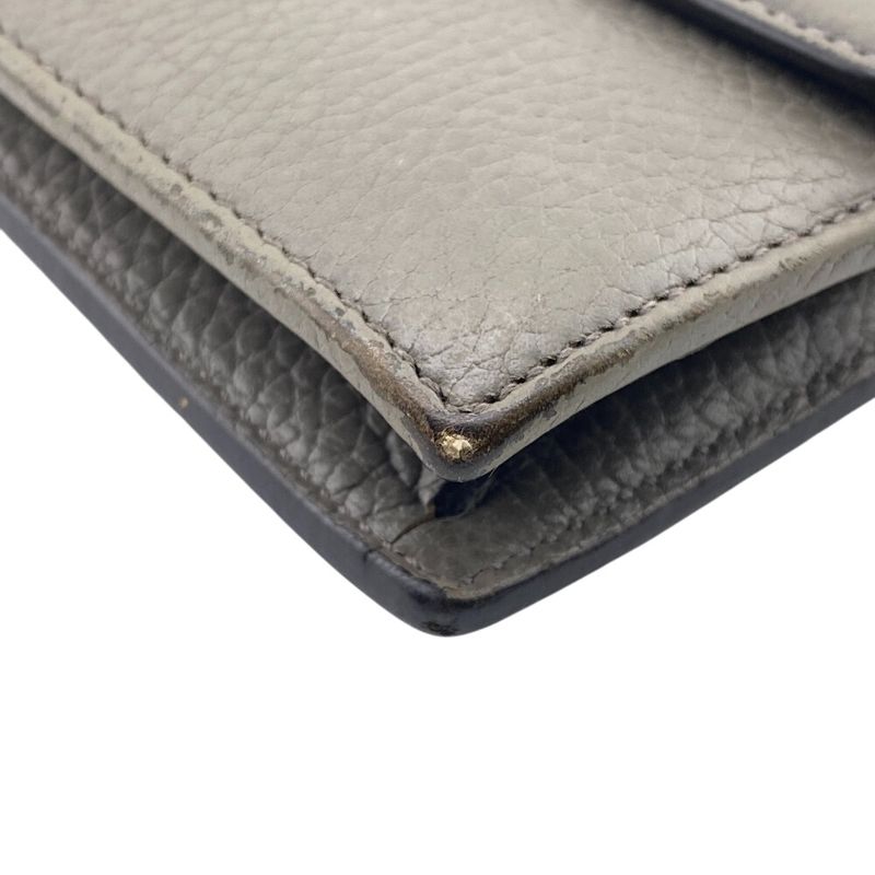 Gucci 510314 Chain Wallet Shoulder Bag Cabasn Diagonal Shoulder Brand Gray Women