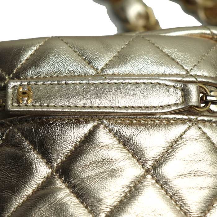 Chanel Matelasse Chain Clutch Bag Gold Ap2803 Ladies Preowned