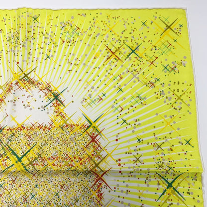 Hermes Magic Kelly Yellow Silk Scarf Ladies