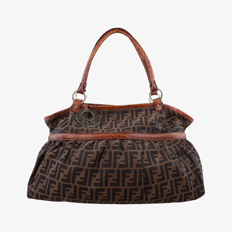 Fendi Zucca Print Brown And Multicolor Canvas 8bh1862373-8bh186-zy4-089