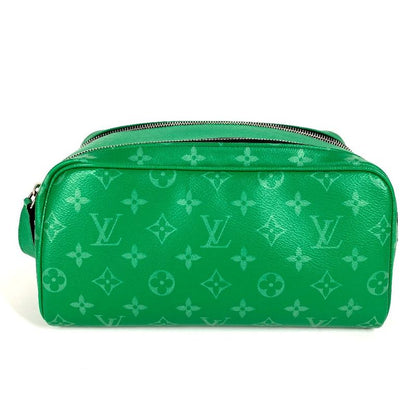 Louis Vuitton Second Bag Dop Kit M31013 Taiga Leather Cactus Green