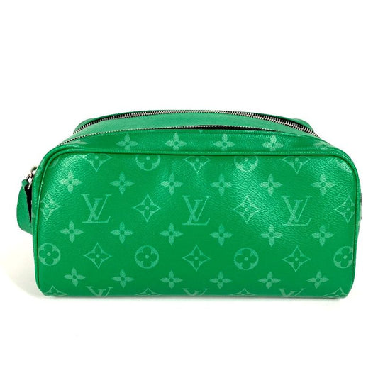 Louis Vuitton Second Bag Dop Kit M31013 Taiga Leather Cactus Green