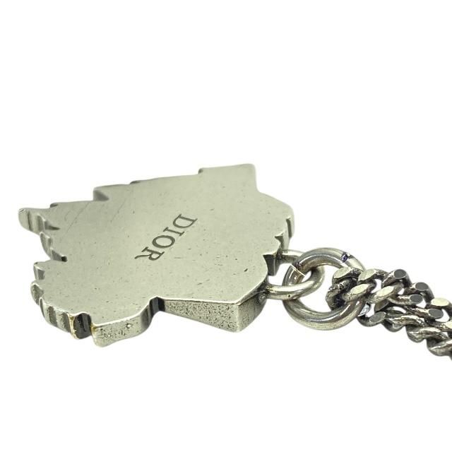 Christian DIOR Necklace Astero Motif Metal Silver