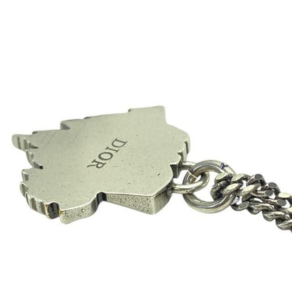Christian DIOR Necklace Astero Motif Metal Silver