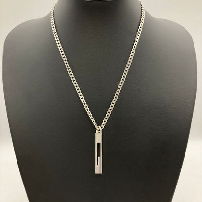 Gucci G Motif Necklace Sv925 281g Silver Unisex