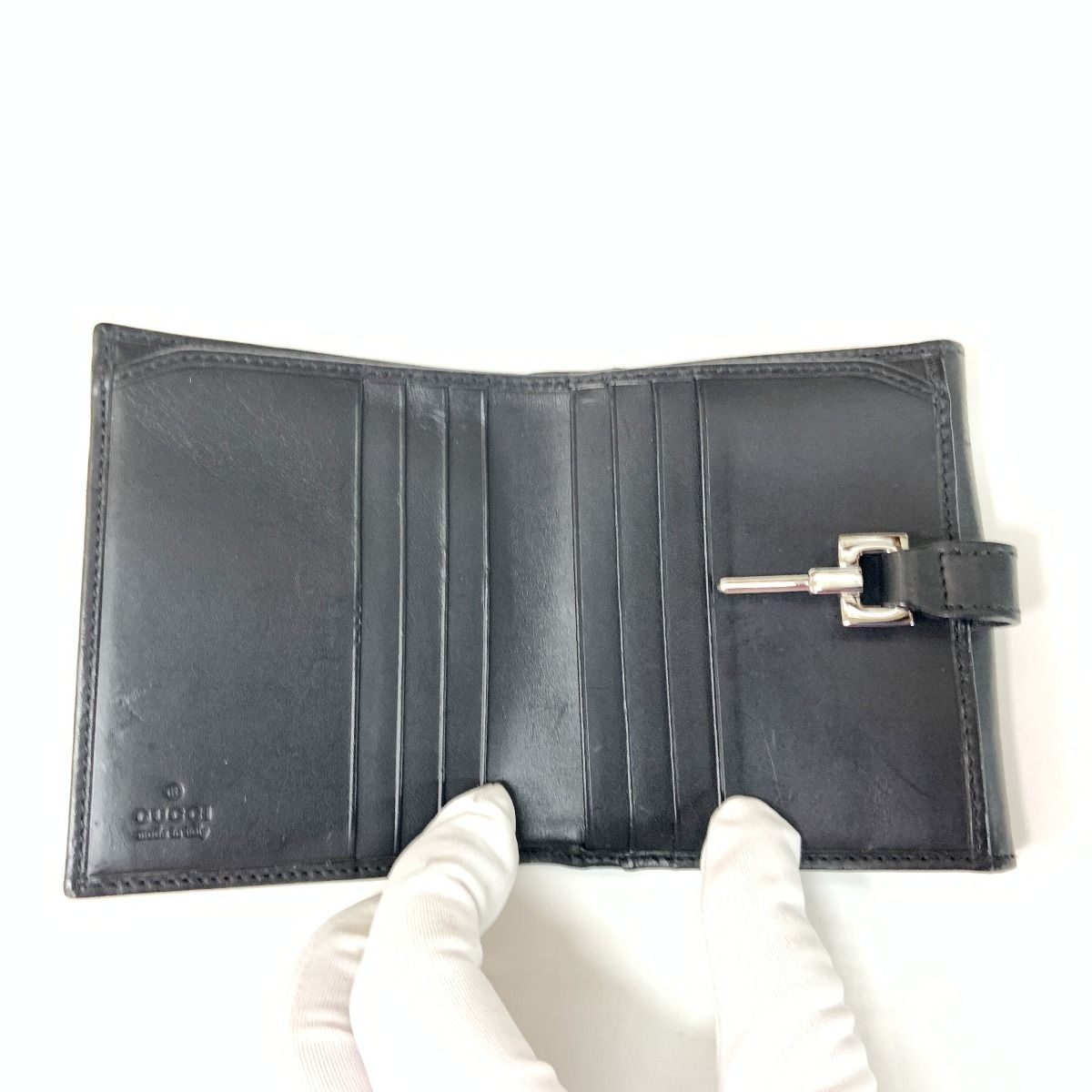 Gucci GG Canvas Jackie Bifold Wallet 05470-2126 Black