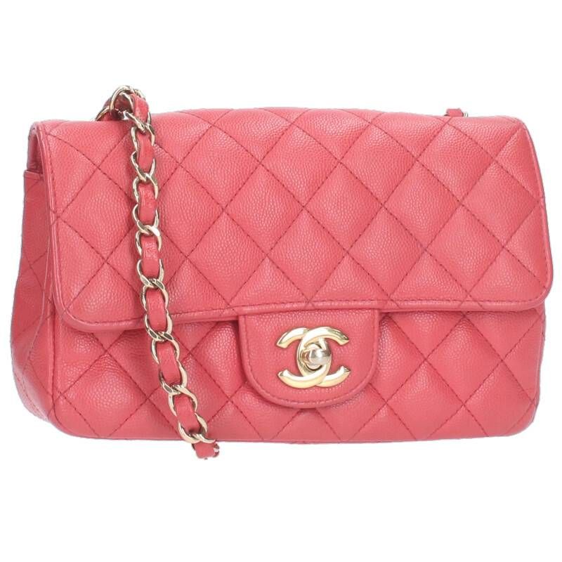 Chanel Matelasse Caviar Skin Chain Shoulder Bag Women