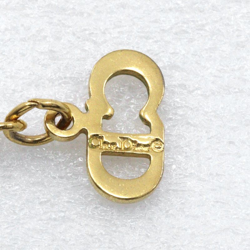 [dior] Christian Dior CD Logo Gold Plated Ladies 4.6g Necklace
