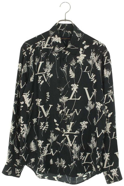 Louis Vuitton 20AW Rm202m XEQ Hjs11w LV Leaf Silk Long Sleeve Shirt Men's S