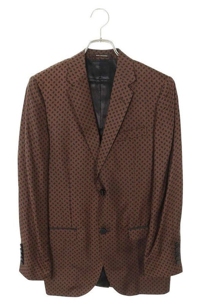 Gucci 315u00 18v0f0 Dotted Silk Tailored Jacket Men's 44