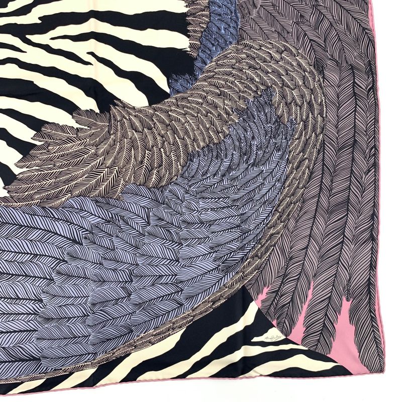 Hermes Carre 90 Zebra Pegasus Pink Scarf 100% Silk With Box