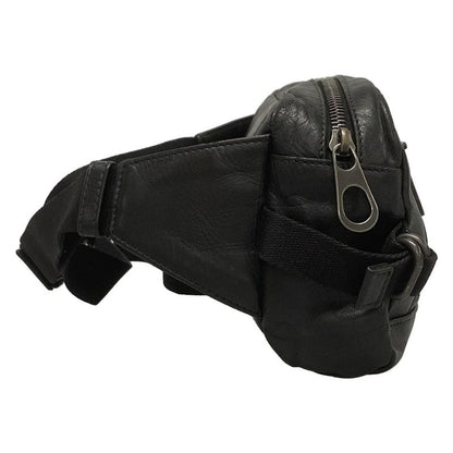 Bottega Veneta Intrecciato Black Leather Waist Pouch