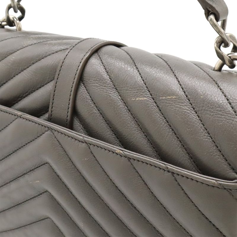 Saint Laurent Paris YSL Yves Saint Laurent College Handbag 2WAY Chain Shoulder