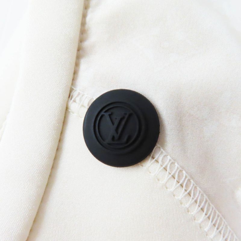 Louis Vuitton 2024 1afci6 Drawstring Scuba Dress Silk Nylon Monogram Pattern