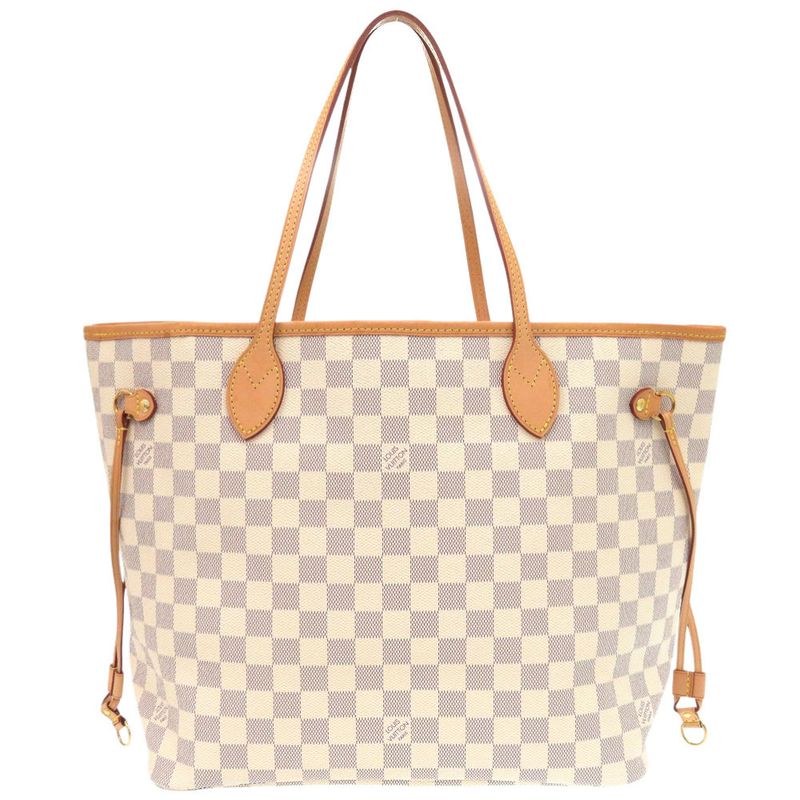 Louis Vuitton New Shape Neverfull MM Damier Azure Rose Ballerine N41605 Tote