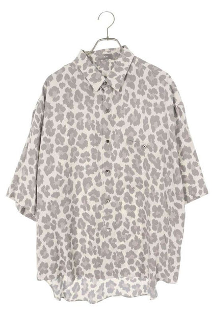 Dior 243c556c5662 Short Sleeve Rayon Shirt With Leopard Pattern Men's 42
