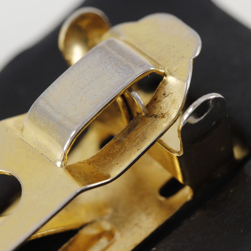 Chanel Turnlock Coco Mark Calf Black Ladies Barrette