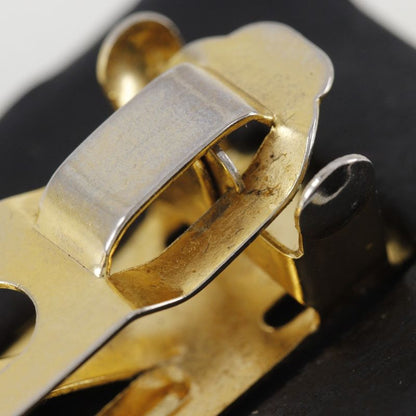 Chanel Turnlock Coco Mark Calf Black Ladies Barrette