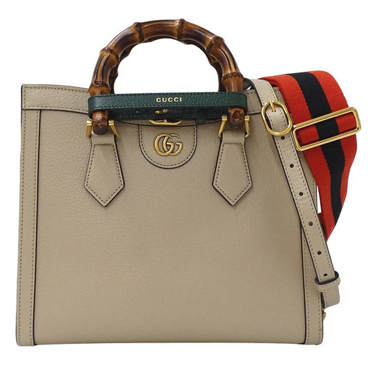Gucci Bag Women's Brand Handbag Shoulder Bag 2way Diana Small Leather Beige